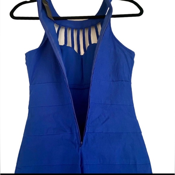 Royal Blue Cocktail Mini Dress_Juniors sz 5 - Picture 3 of 4